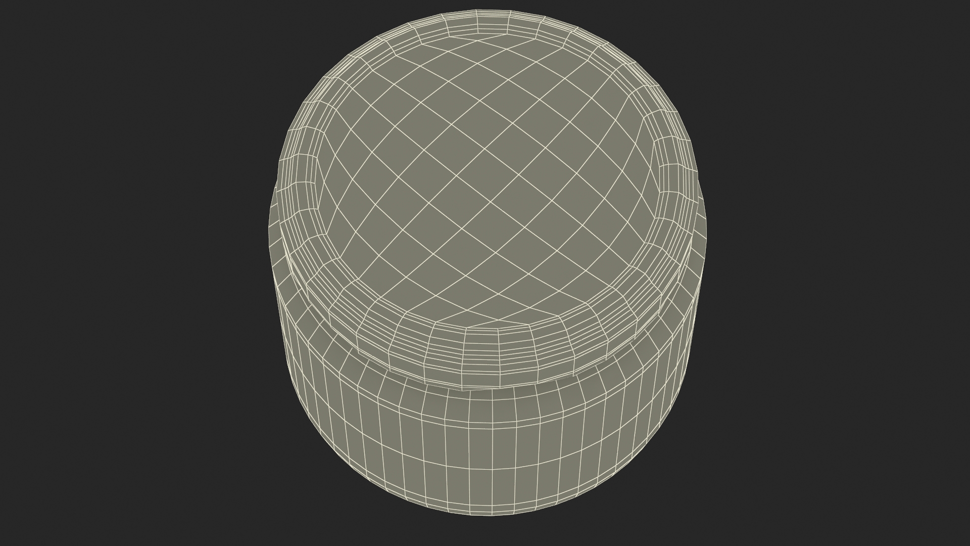 3D Glass Small Jar Empty