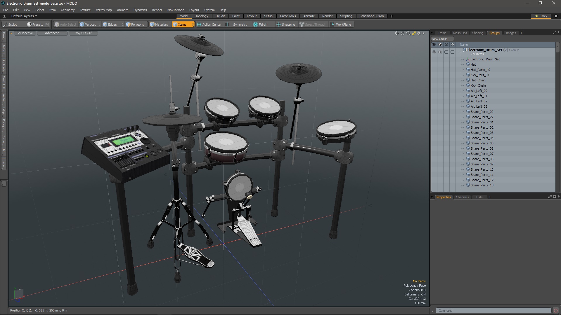 Electronic Drum Set 3D model