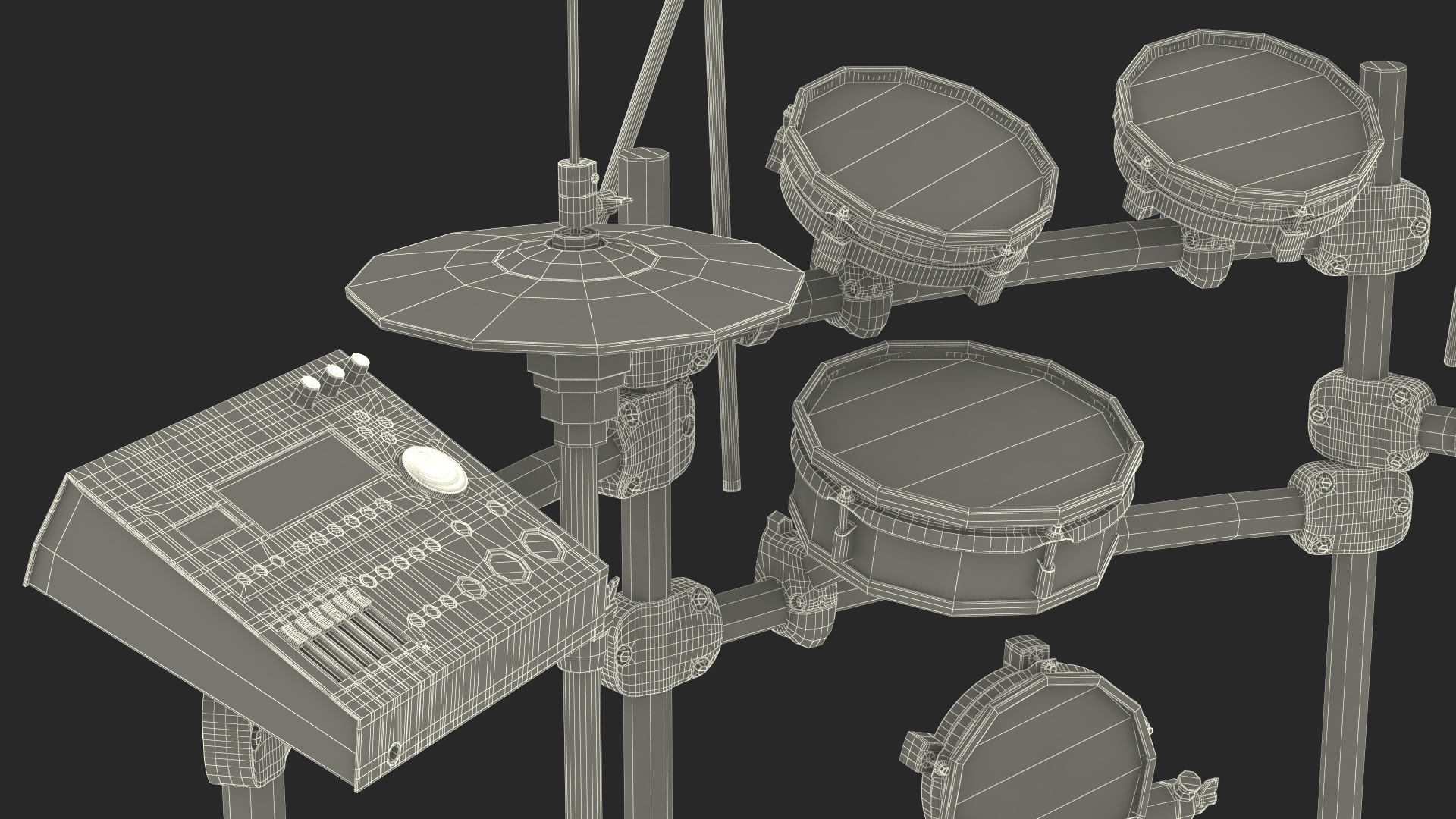 Electronic Drum Set 3D model