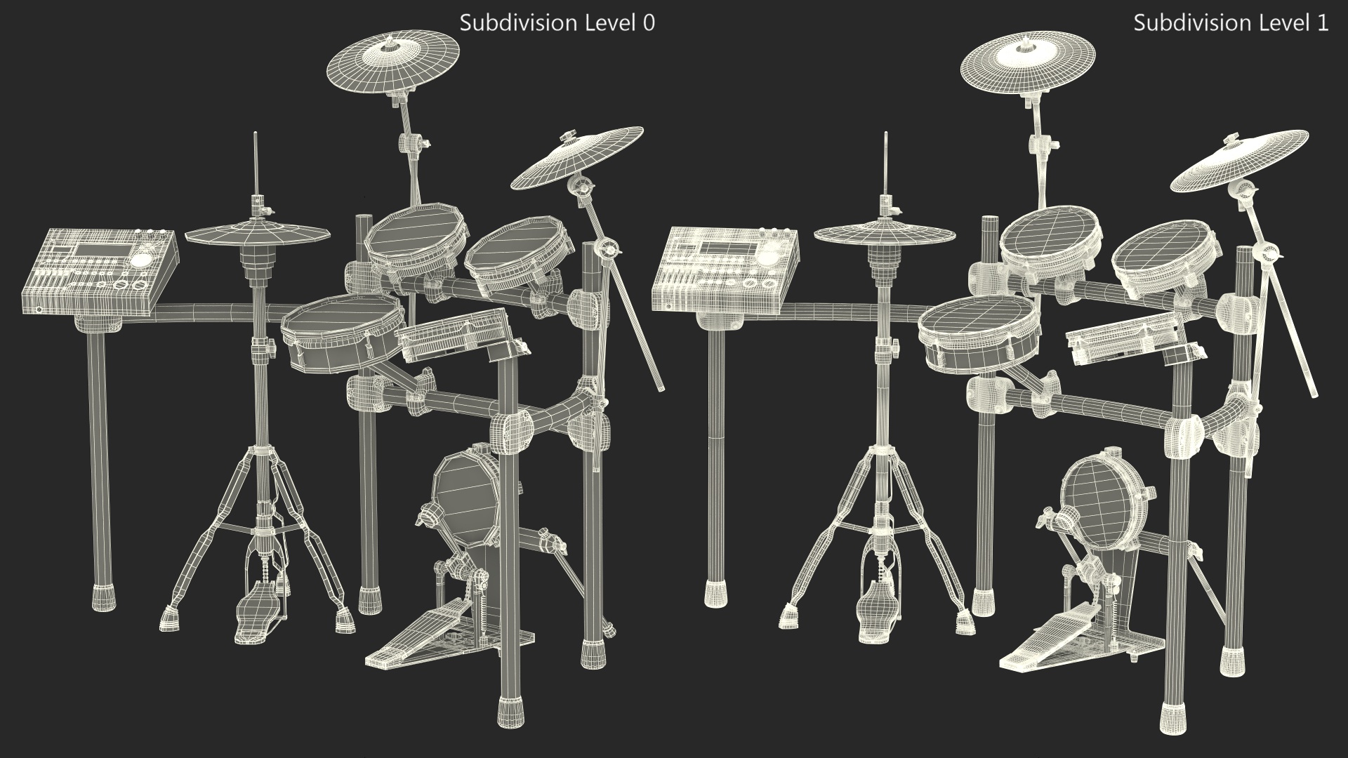 Electronic Drum Set 3D model