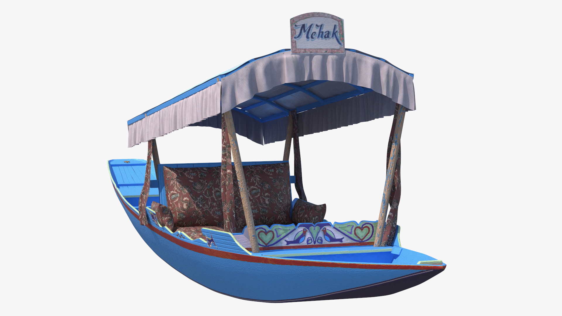 3D Royal Shikara Blue model