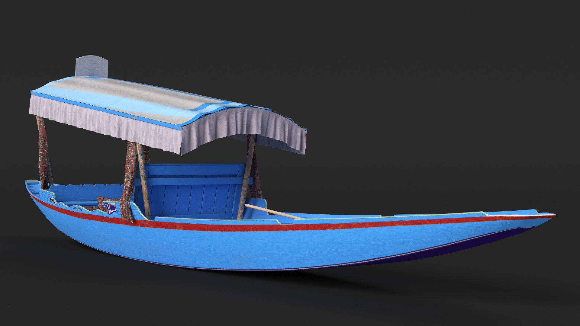 3D Royal Shikara Blue model