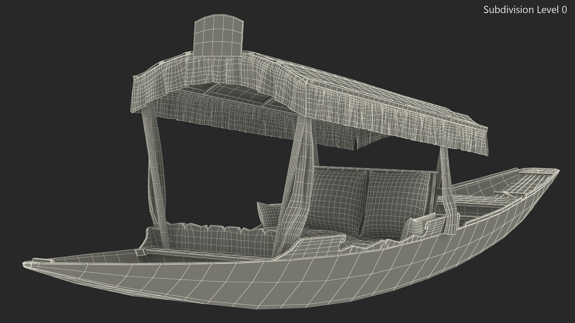3D Royal Shikara Blue model