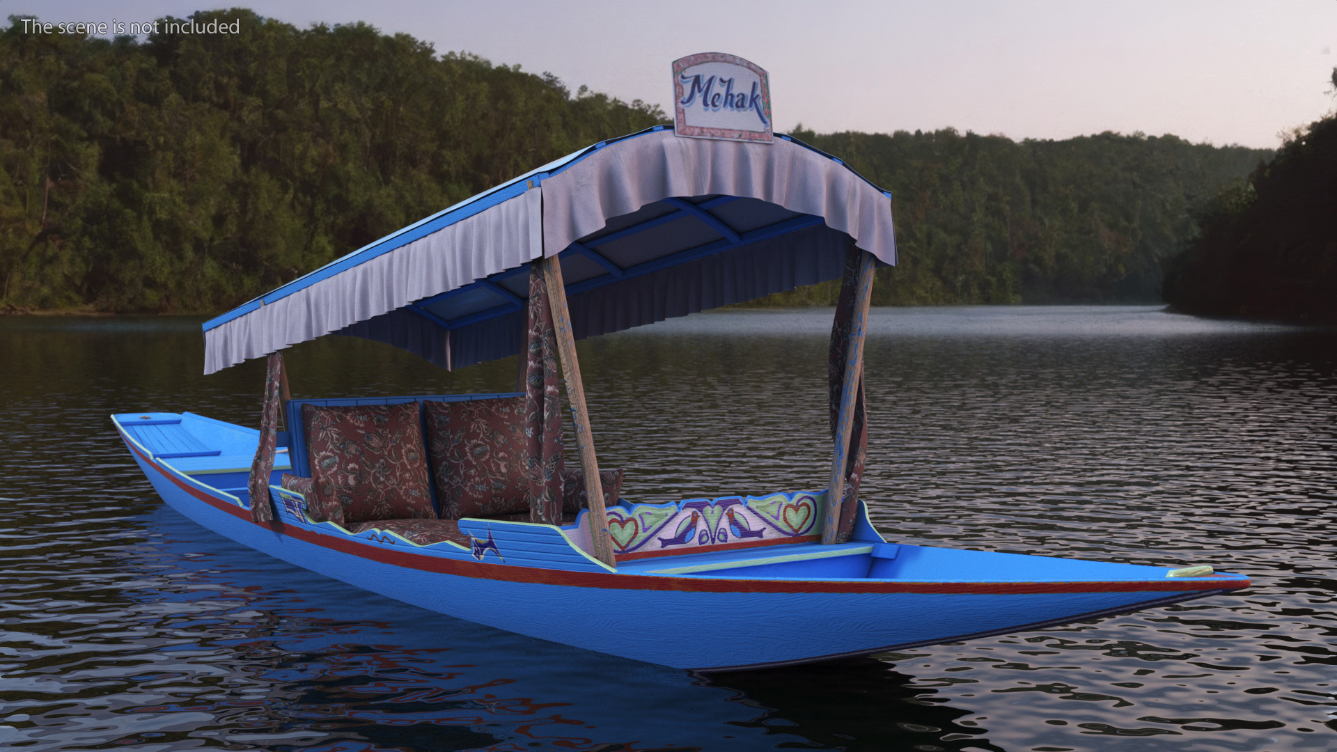3D Royal Shikara Blue model