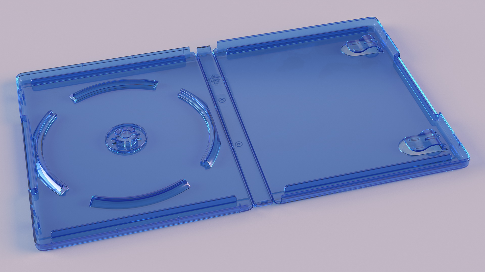 3D Open PS5 Game Empty Box model
