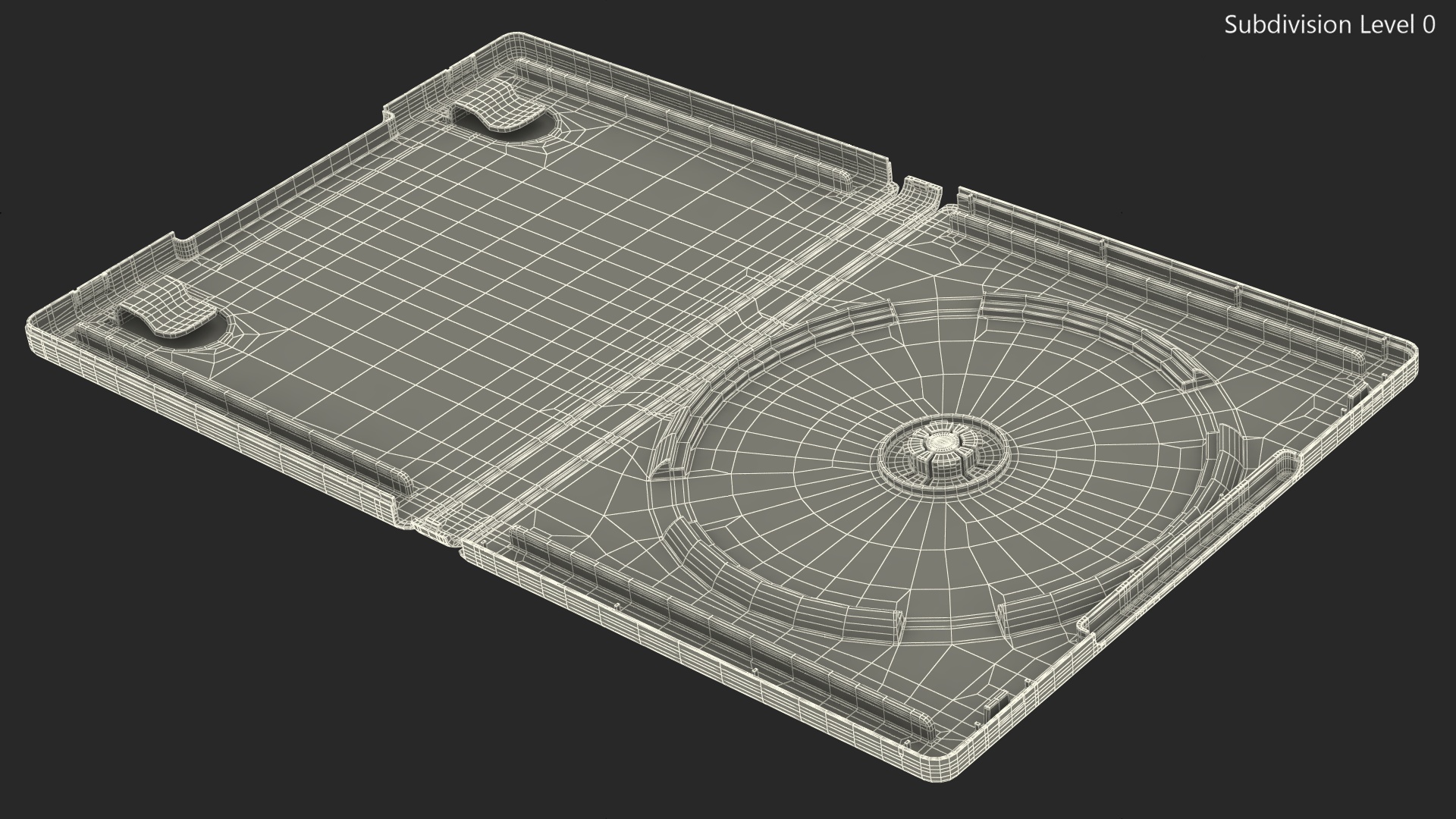 3D Open PS5 Game Empty Box model