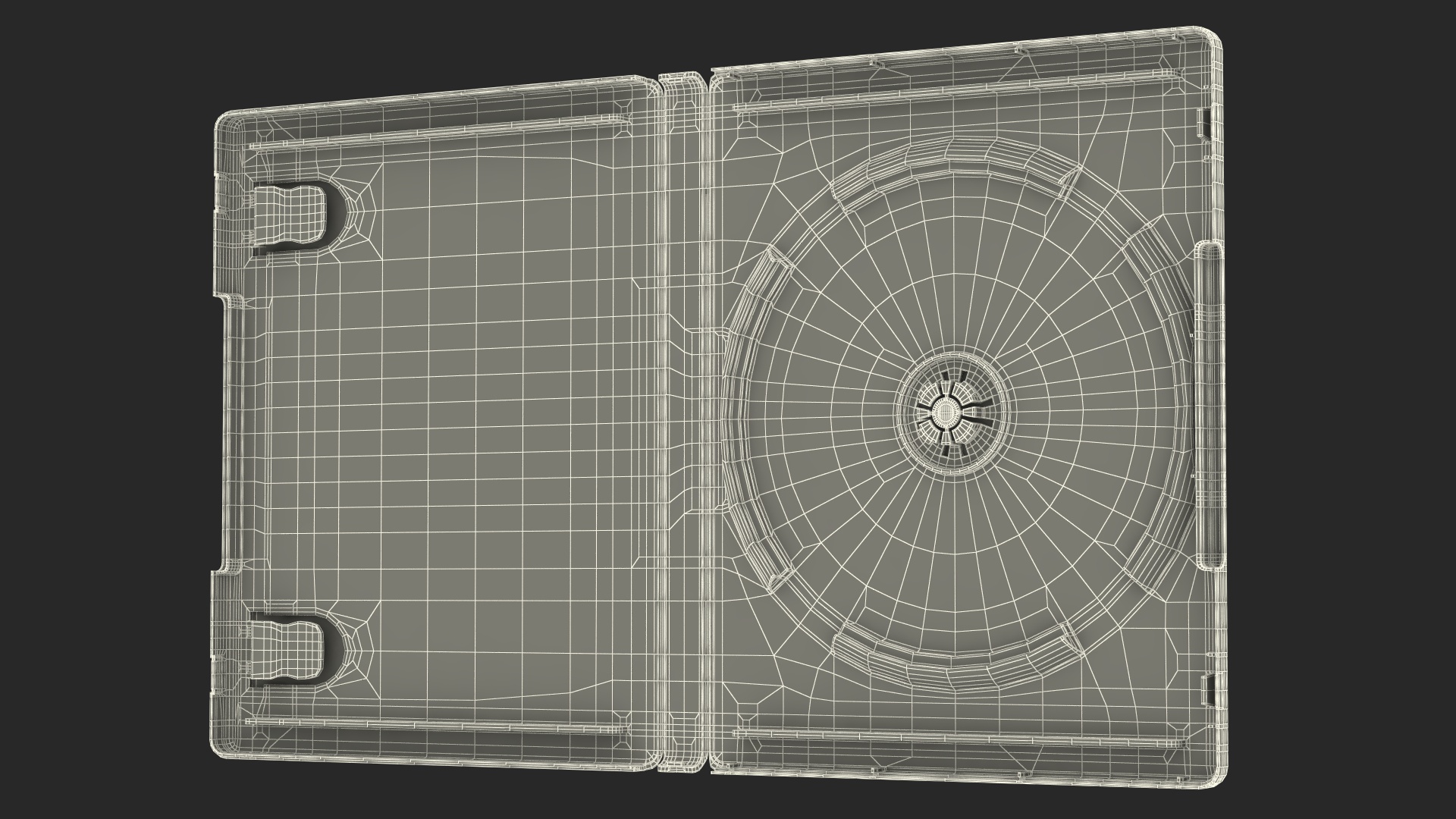 3D Open PS5 Game Empty Box model