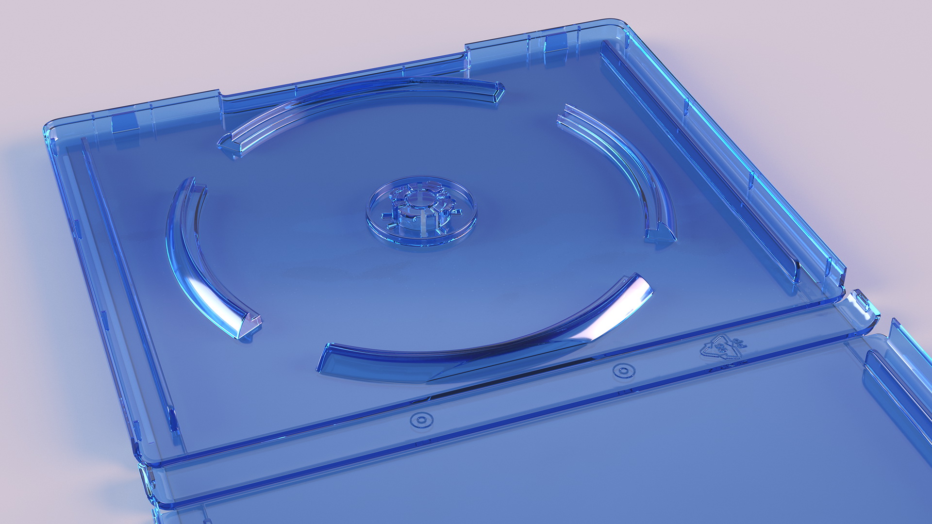 3D Open PS5 Game Empty Box model