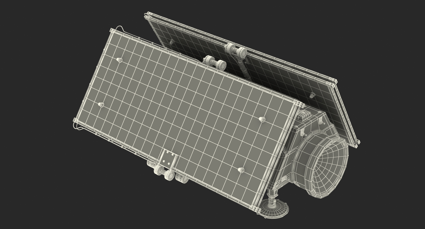 3D Communications Satellite Rigged