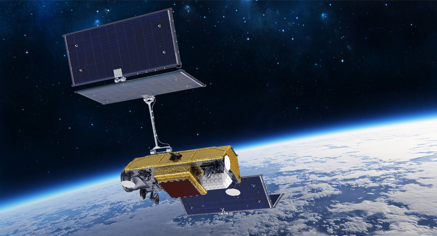 3D Communications Satellite Rigged