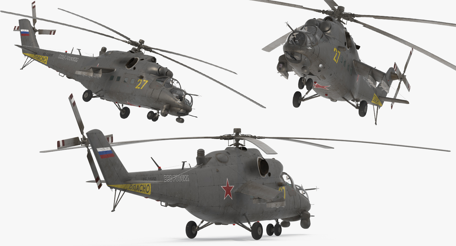 Russian Helicopter Mi 35M 2 3D