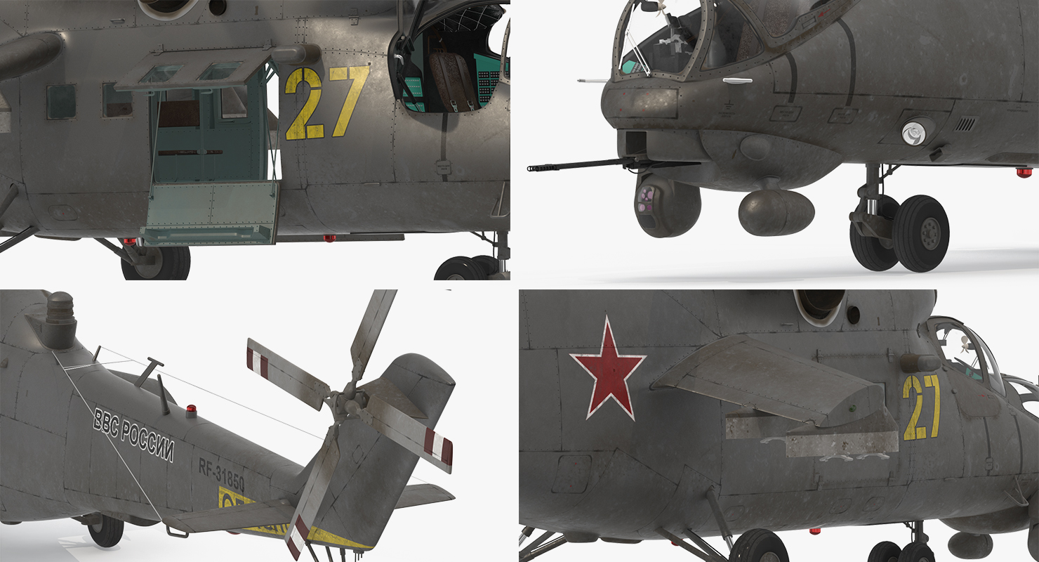 Russian Helicopter Mi 35M 2 3D