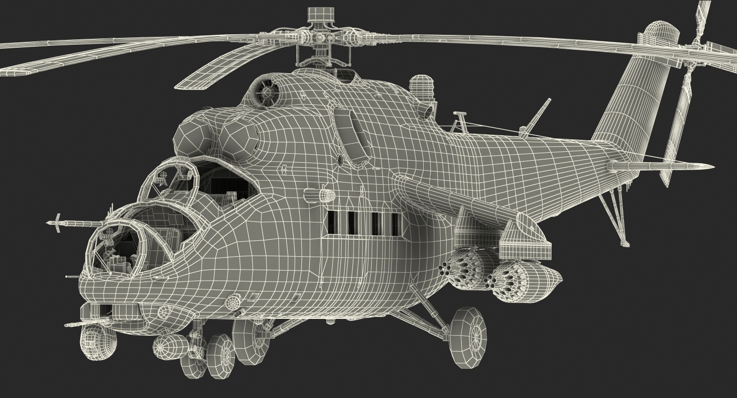 Russian Helicopter Mi 35M 2 3D