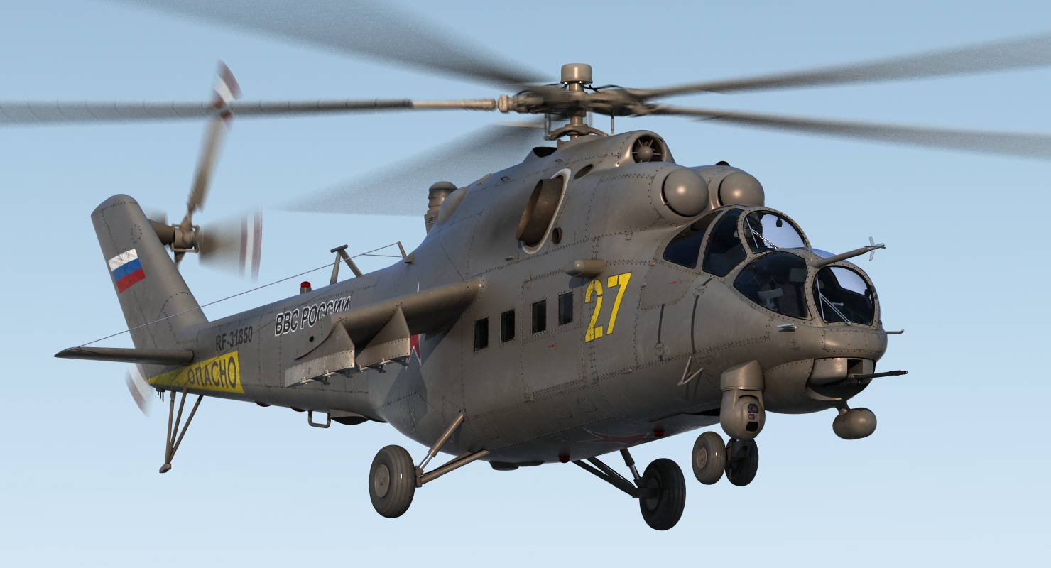 Russian Helicopter Mi 35M 2 3D
