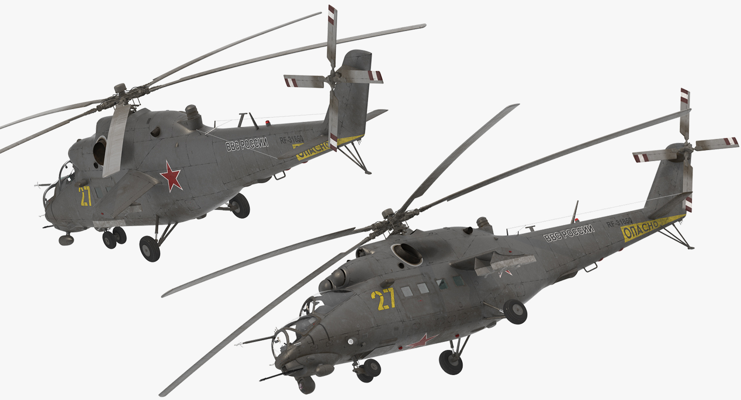 Russian Helicopter Mi 35M 2 3D