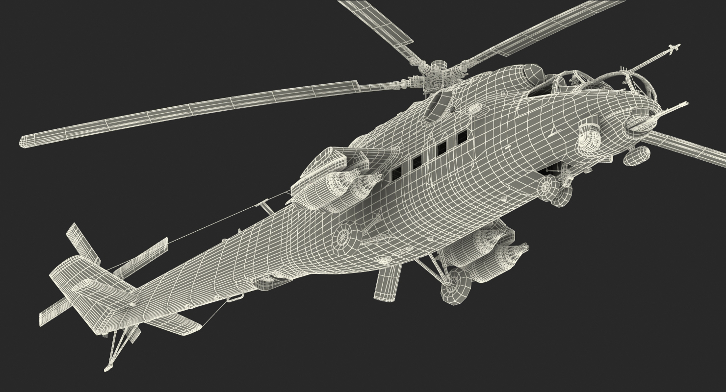 Russian Helicopter Mi 35M 2 3D