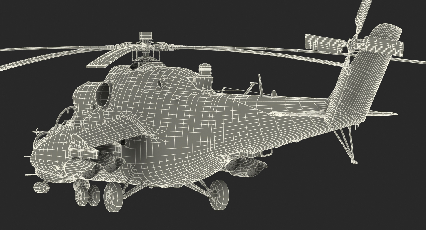 Russian Helicopter Mi 35M 2 3D