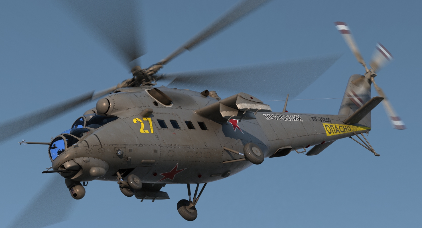 Russian Helicopter Mi 35M 2 3D