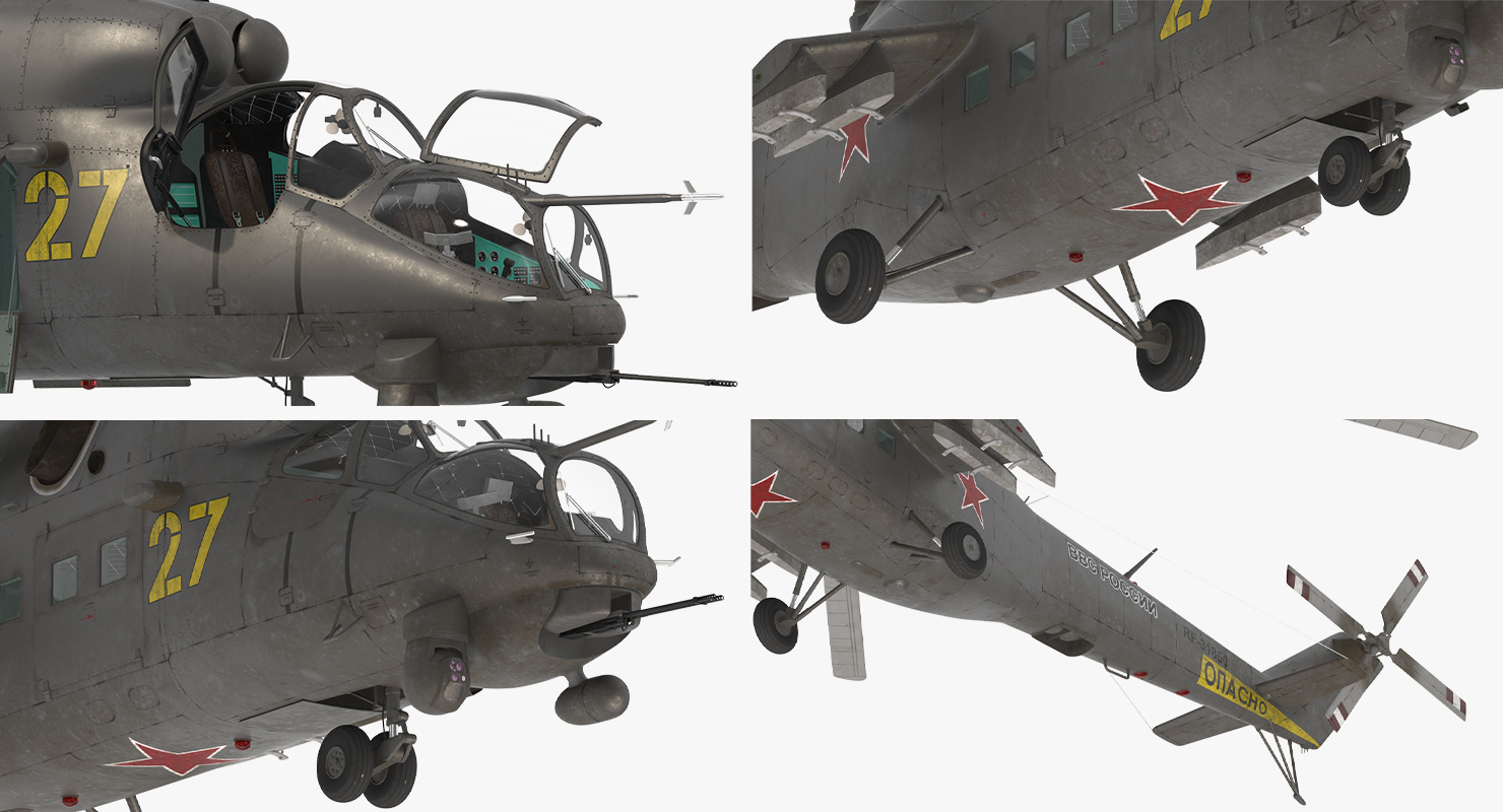 Russian Helicopter Mi 35M 2 3D