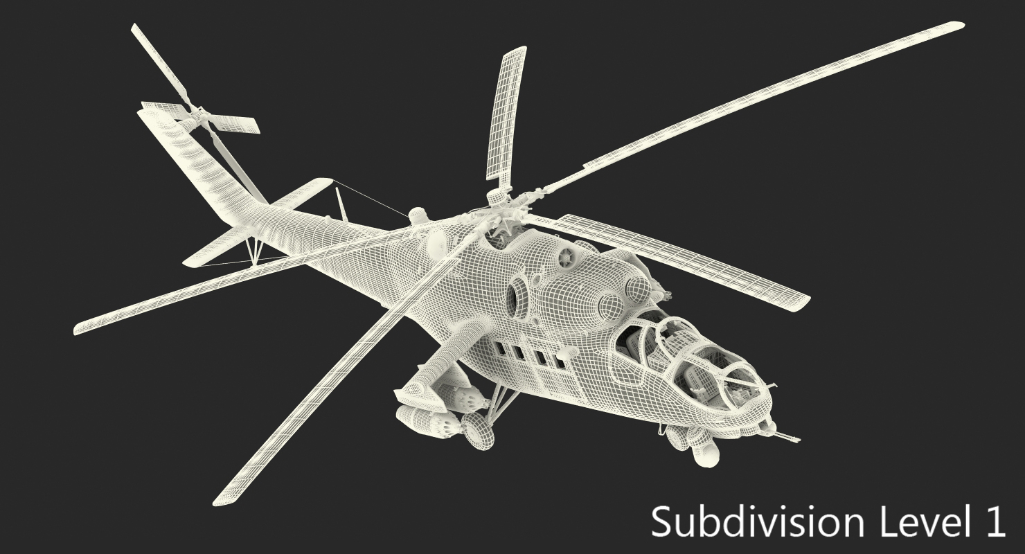 Russian Helicopter Mi 35M 2 3D