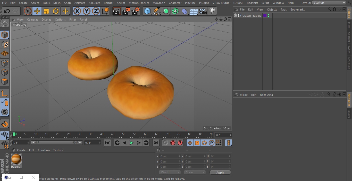 Classic Bagels 3D model