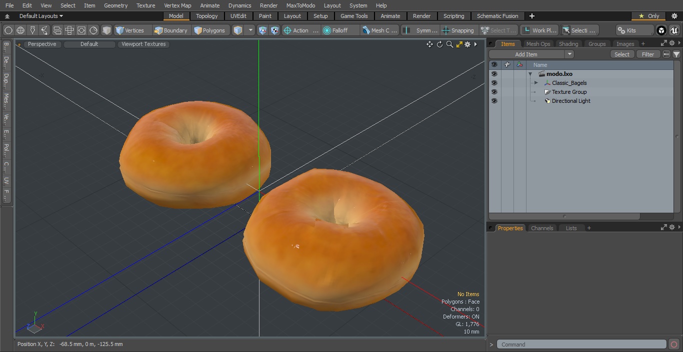 Classic Bagels 3D model