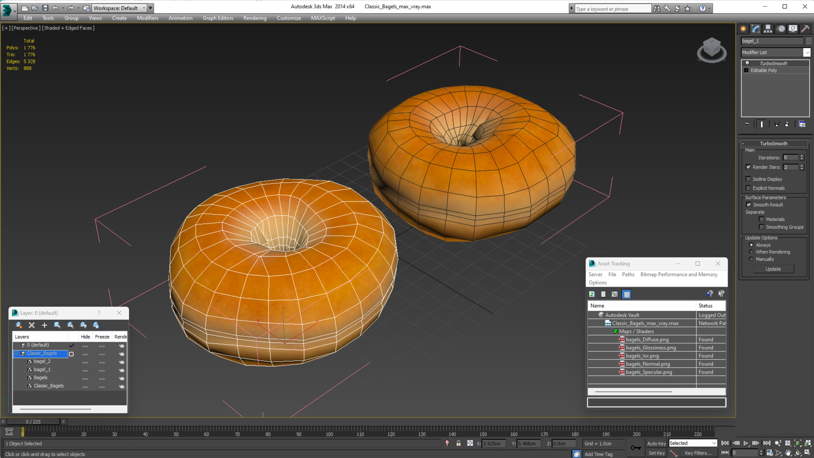 Classic Bagels 3D model