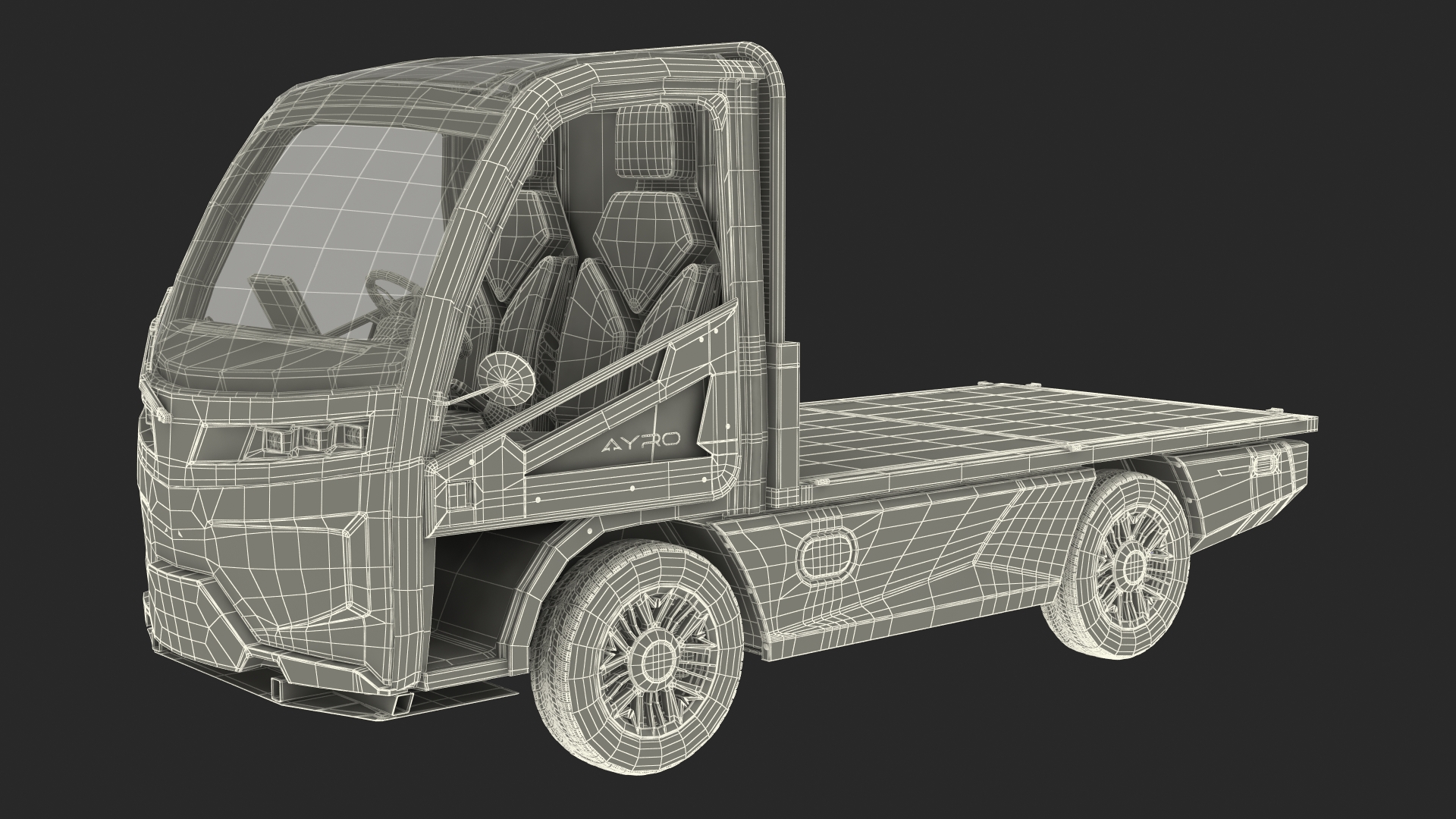 AYRO Vanish Electric Mini Truck Flatbed 3D model