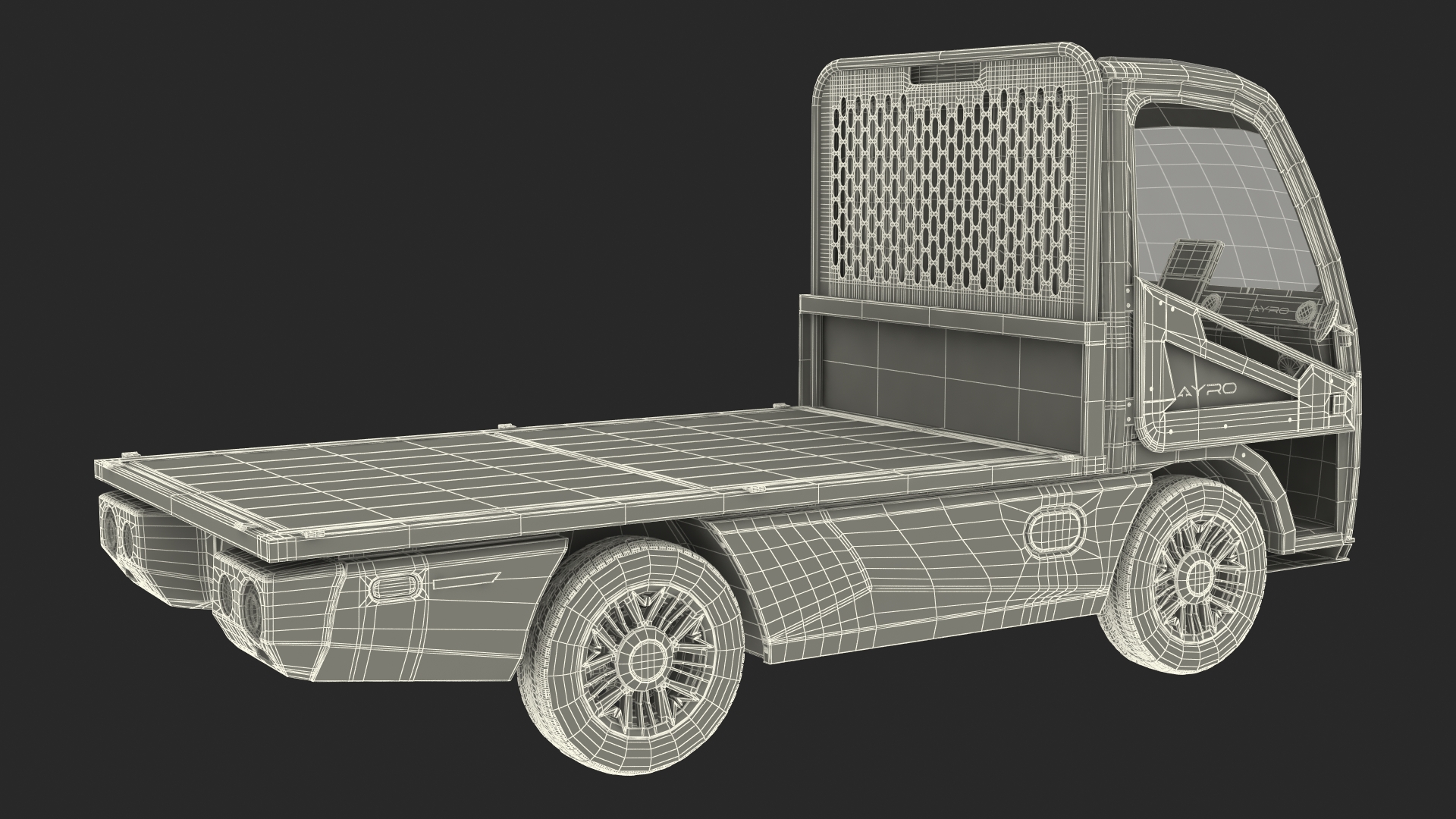 AYRO Vanish Electric Mini Truck Flatbed 3D model