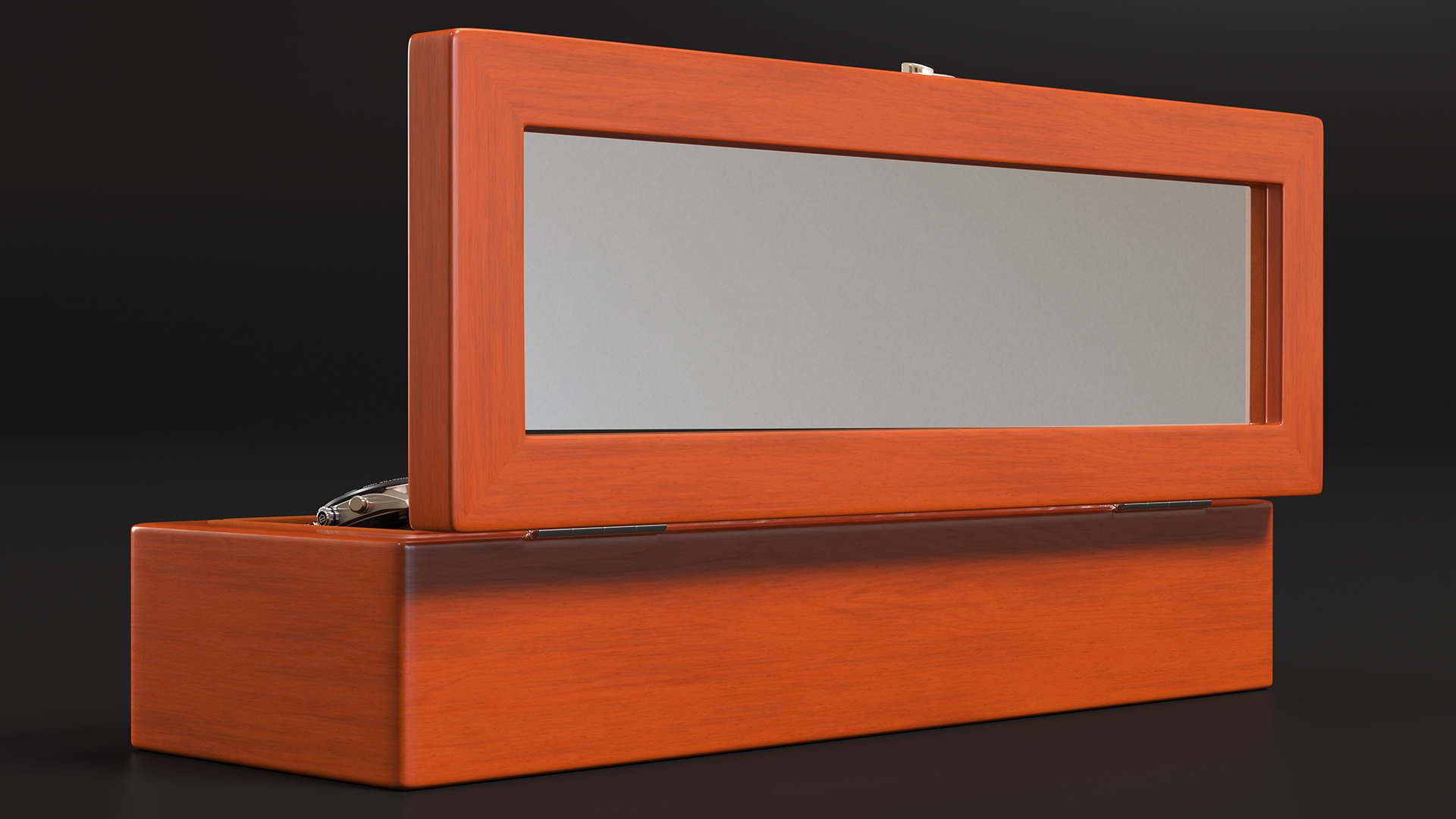 Watch Display Box with Watch Set 3D