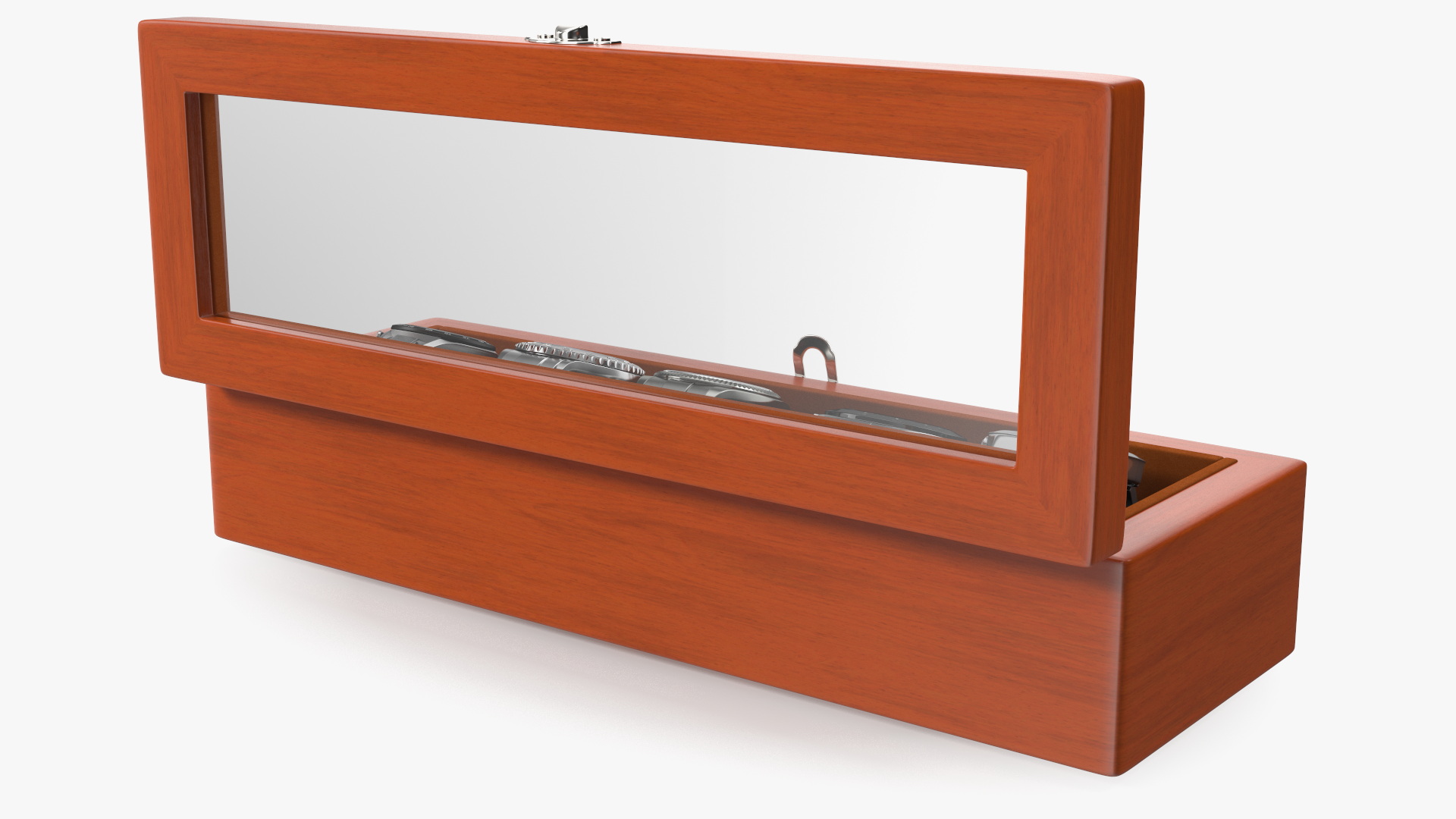 Watch Display Box with Watch Set 3D