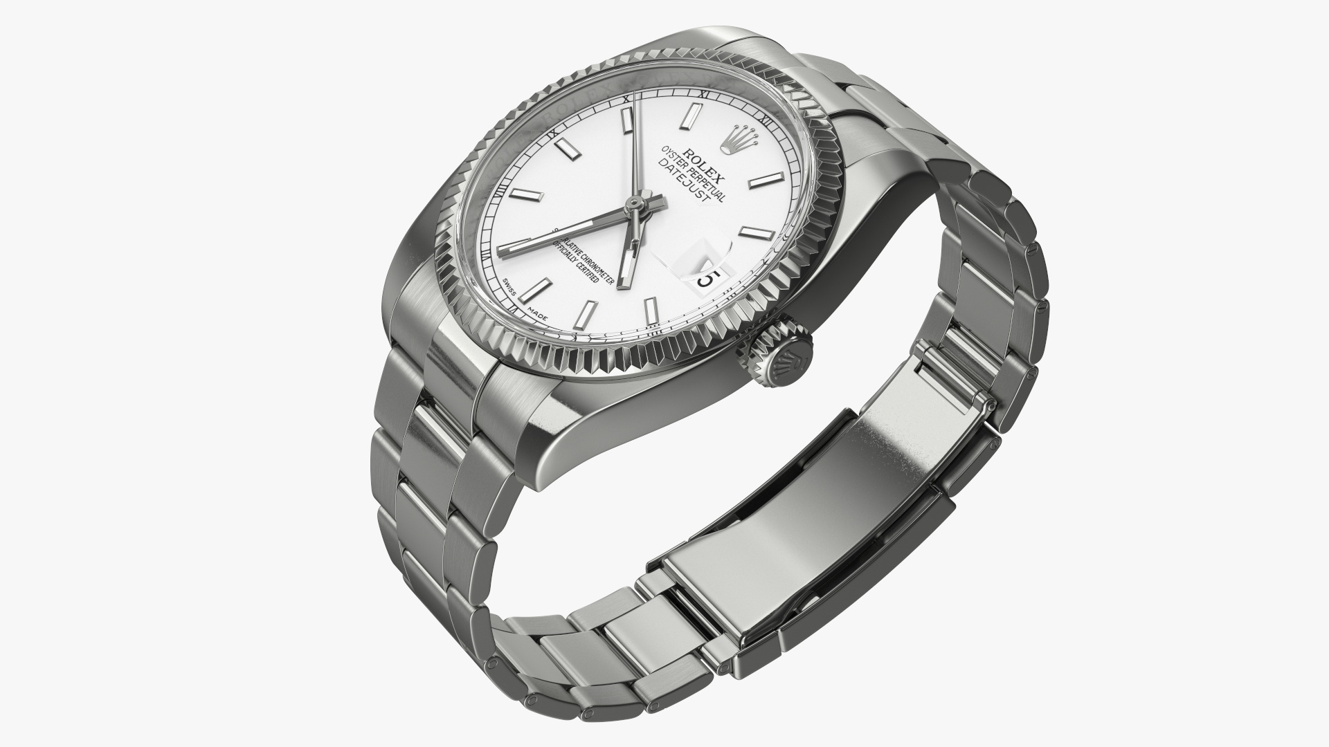Watch Display Box with Watch Set 3D