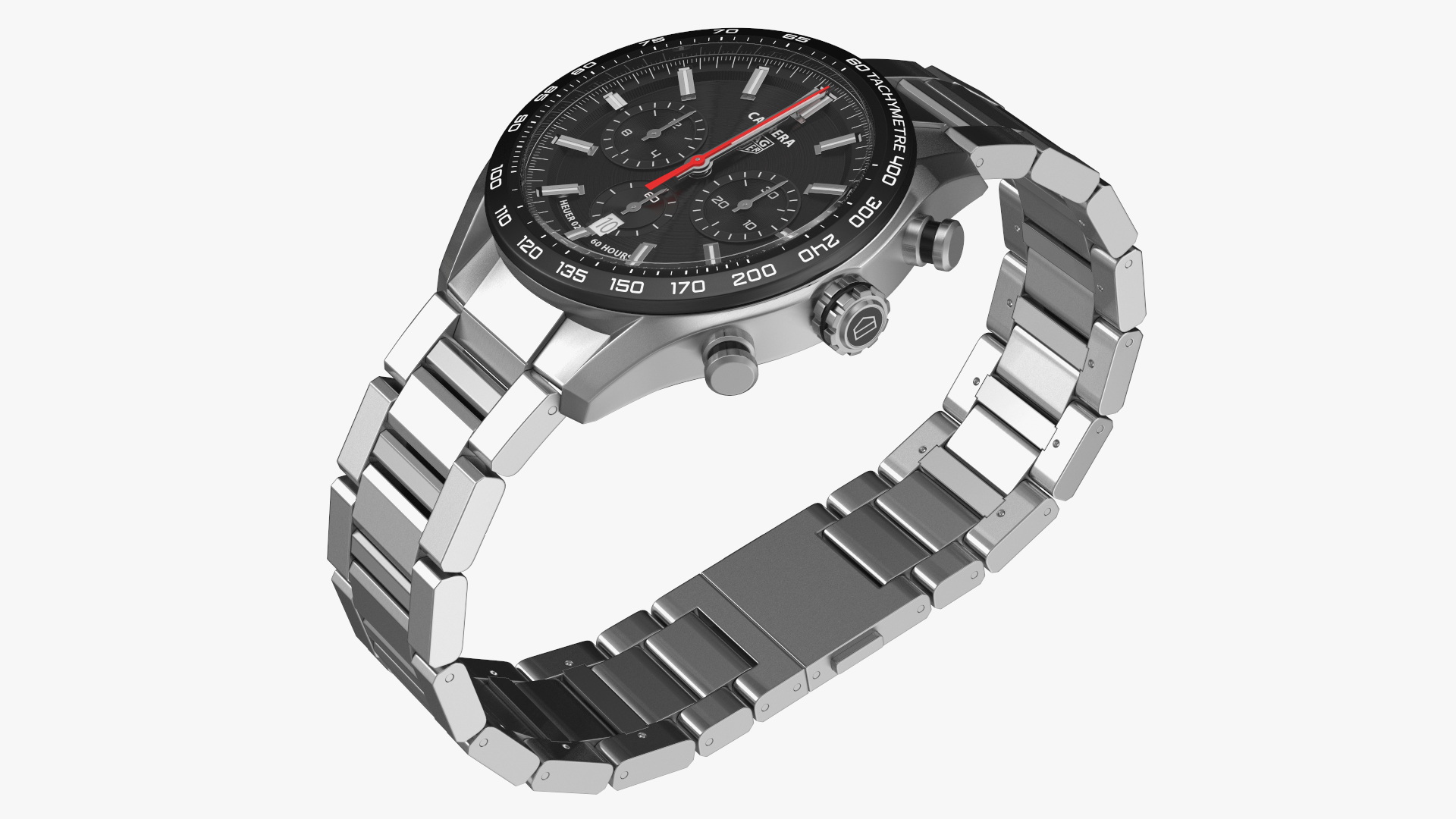 Watch Display Box with Watch Set 3D
