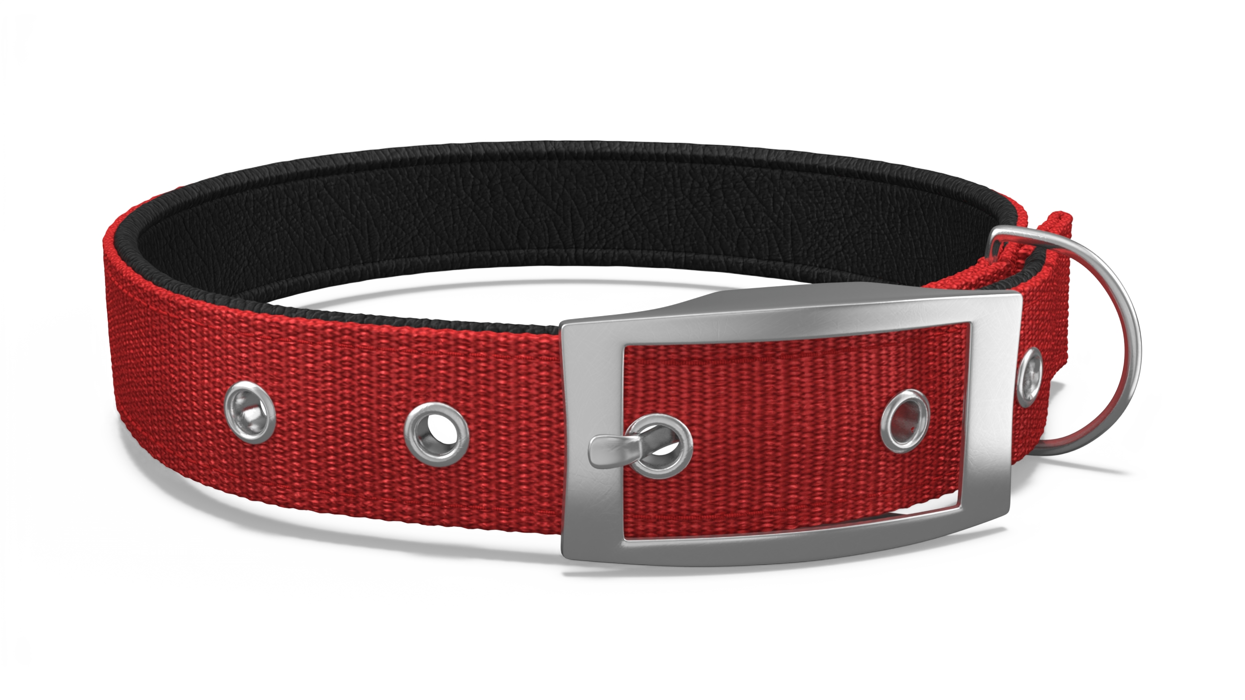 3D Pet Collar with Metal Buckle model