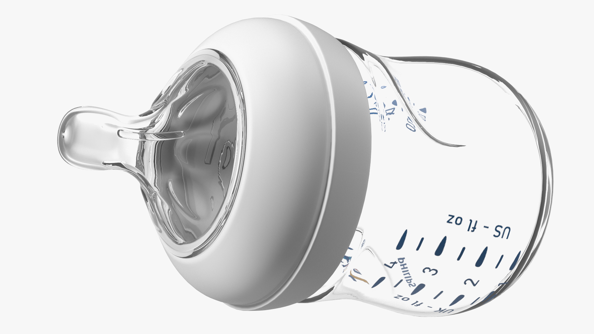 3D Philips Avent Manual Breast Pump and Baby Bottle model