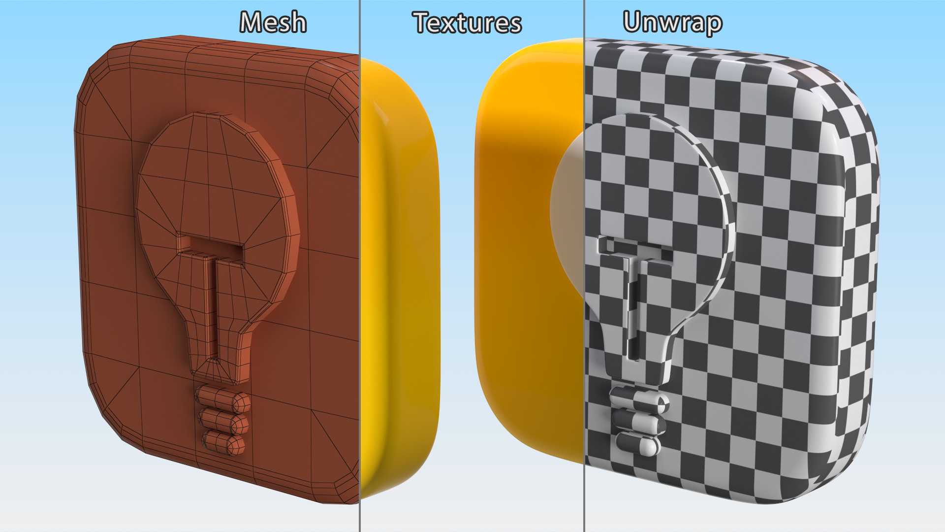 3D model iPhone iOS Tips Icon