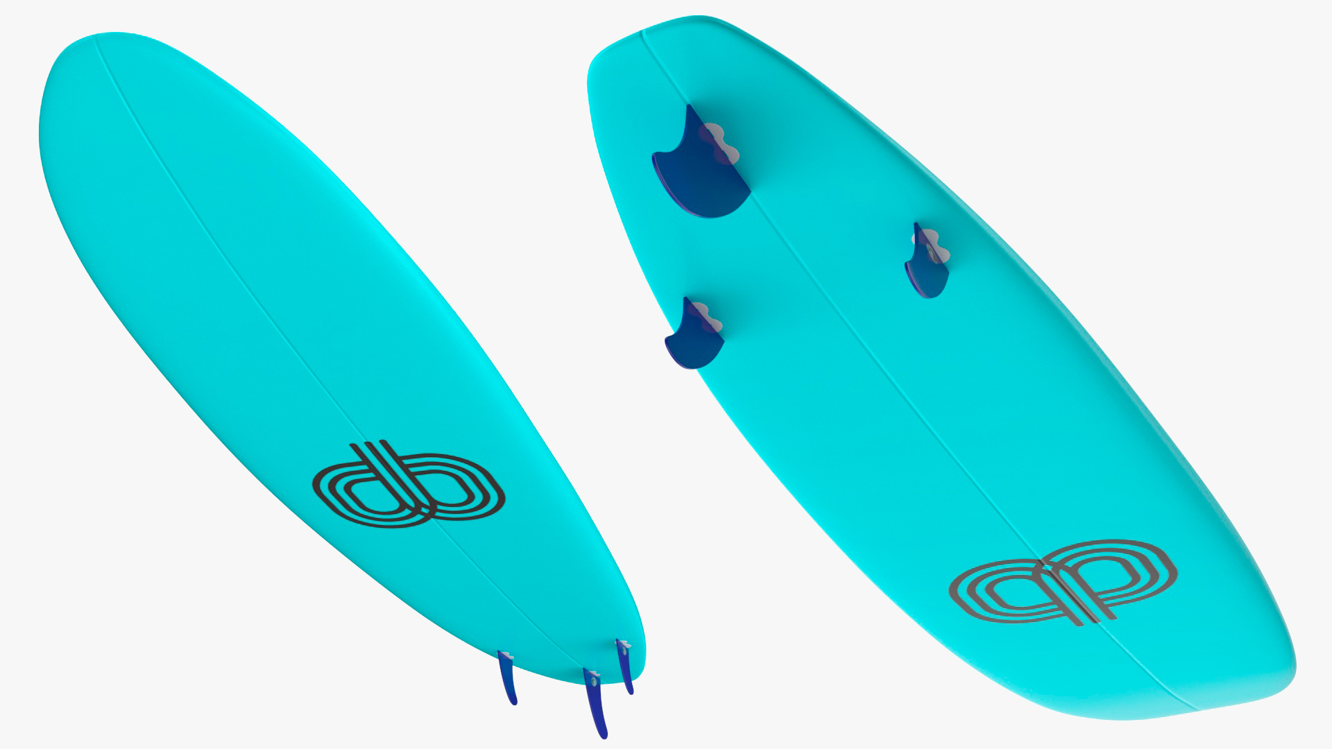 3D Ultimate Longboard Surfboard model