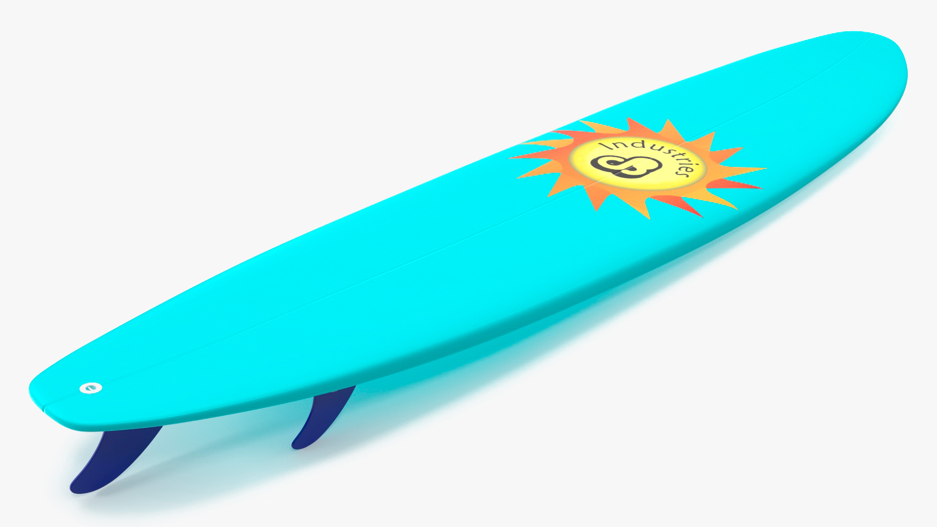 3D Ultimate Longboard Surfboard model