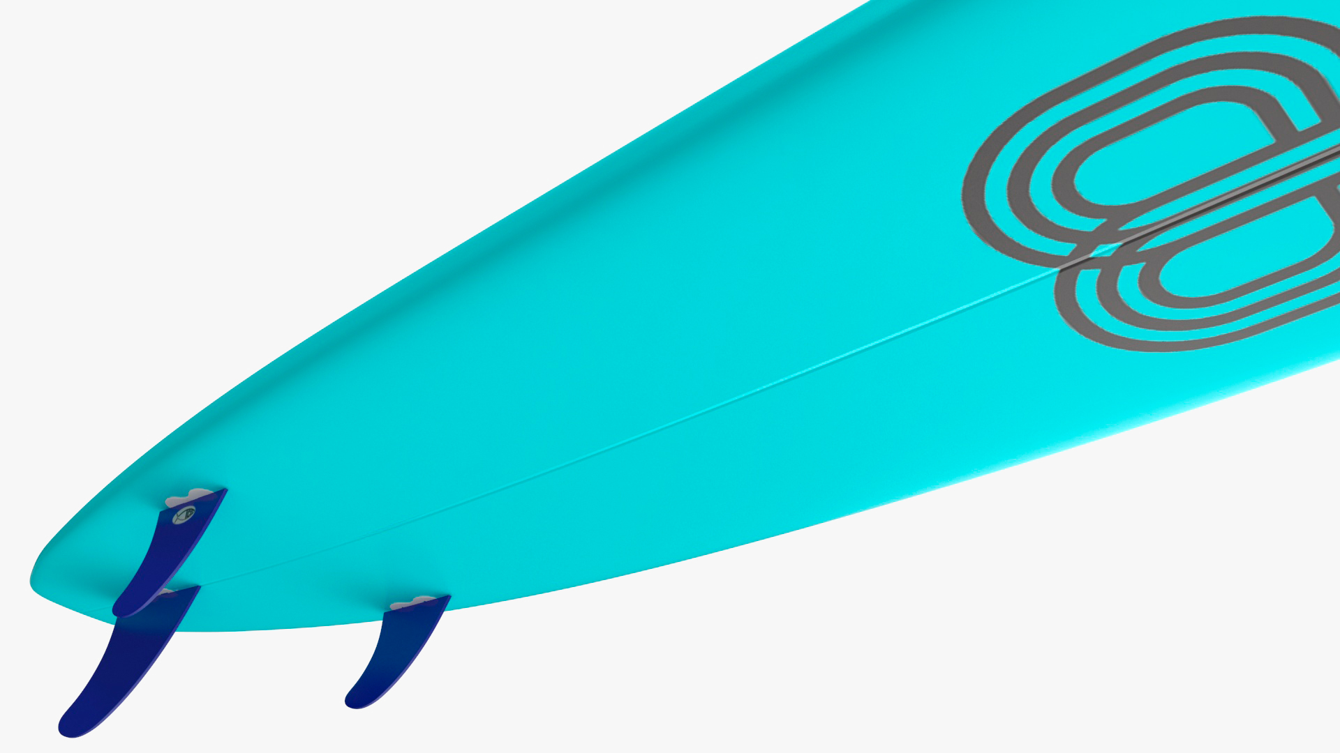 3D Ultimate Longboard Surfboard model