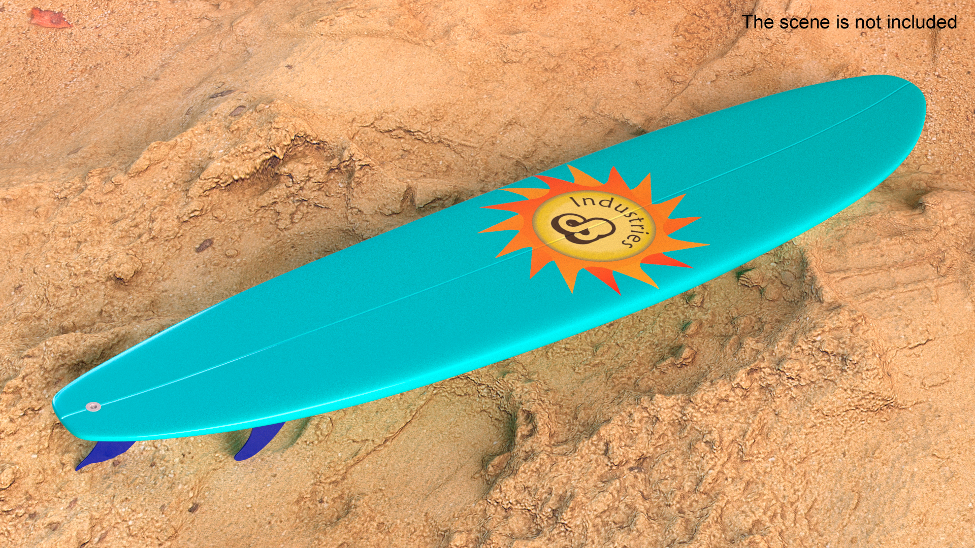 3D Ultimate Longboard Surfboard model