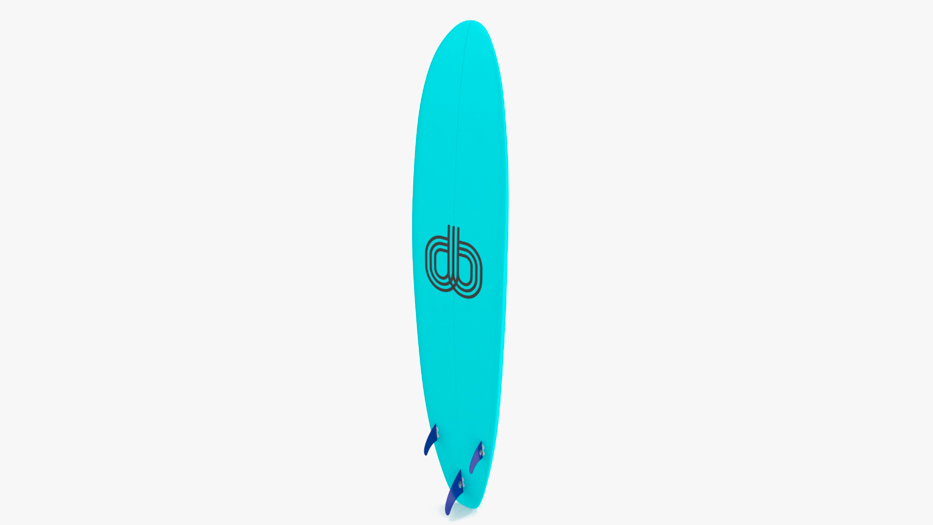 3D Ultimate Longboard Surfboard model