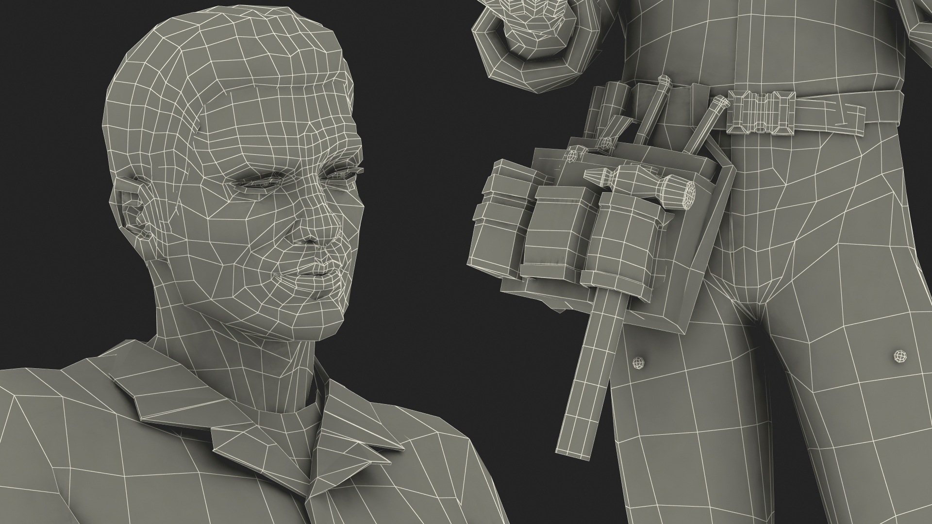 3D model Woodworker