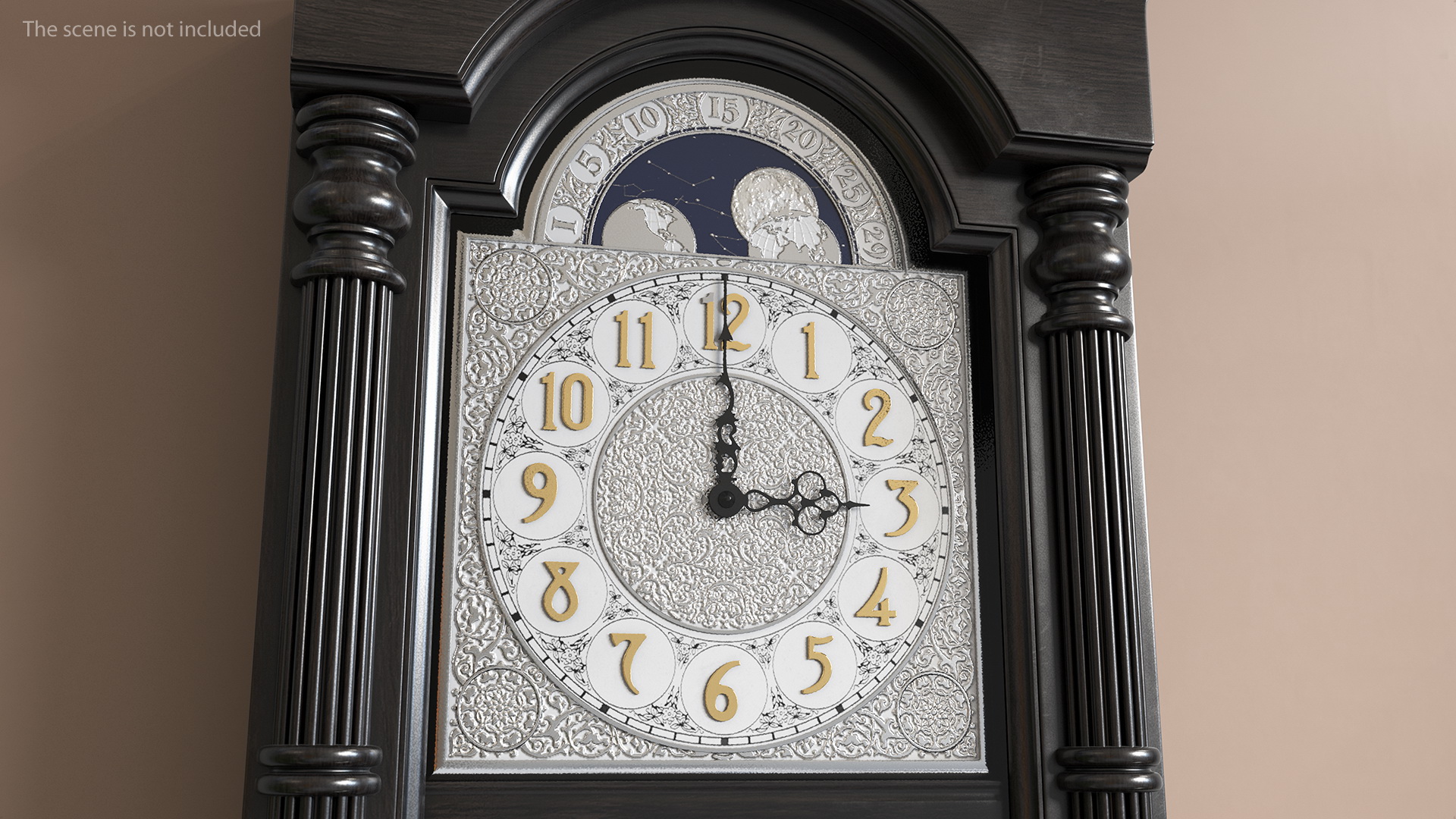 Vintage Pendulum Wall Clock 3D