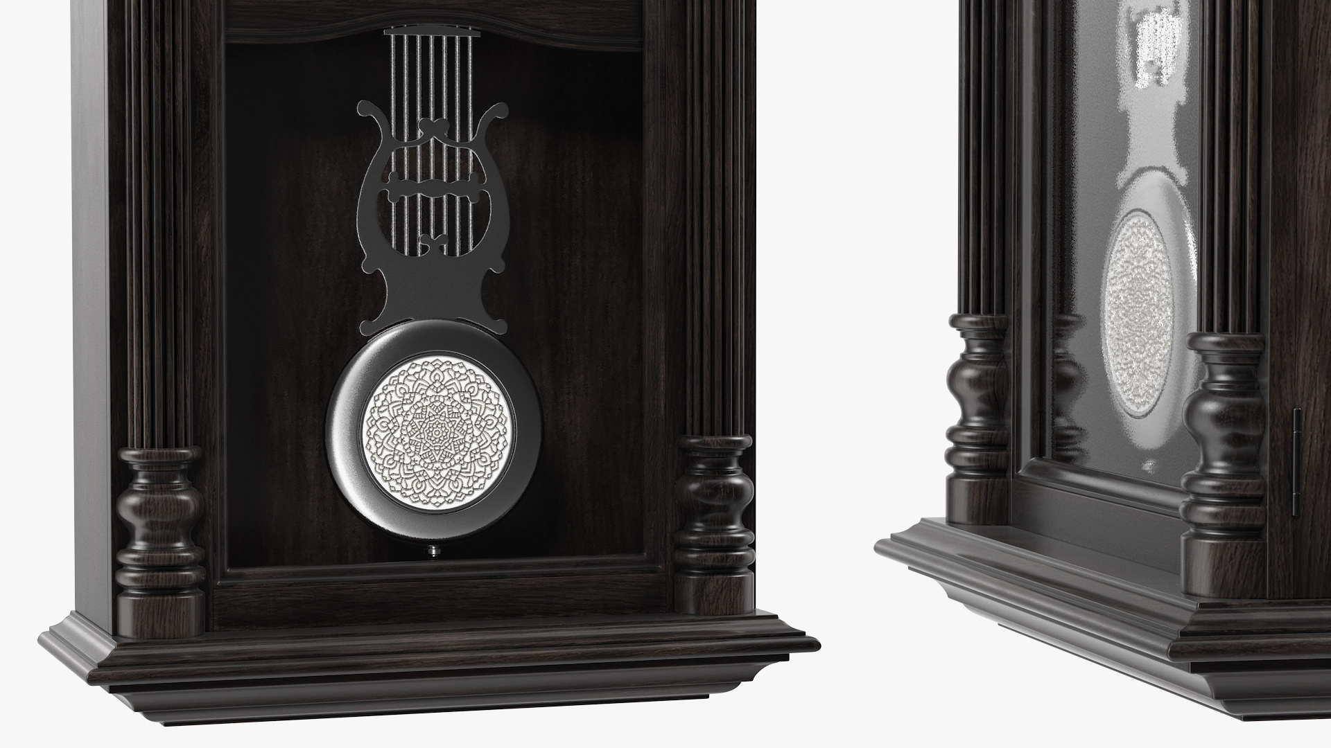 Vintage Pendulum Wall Clock 3D