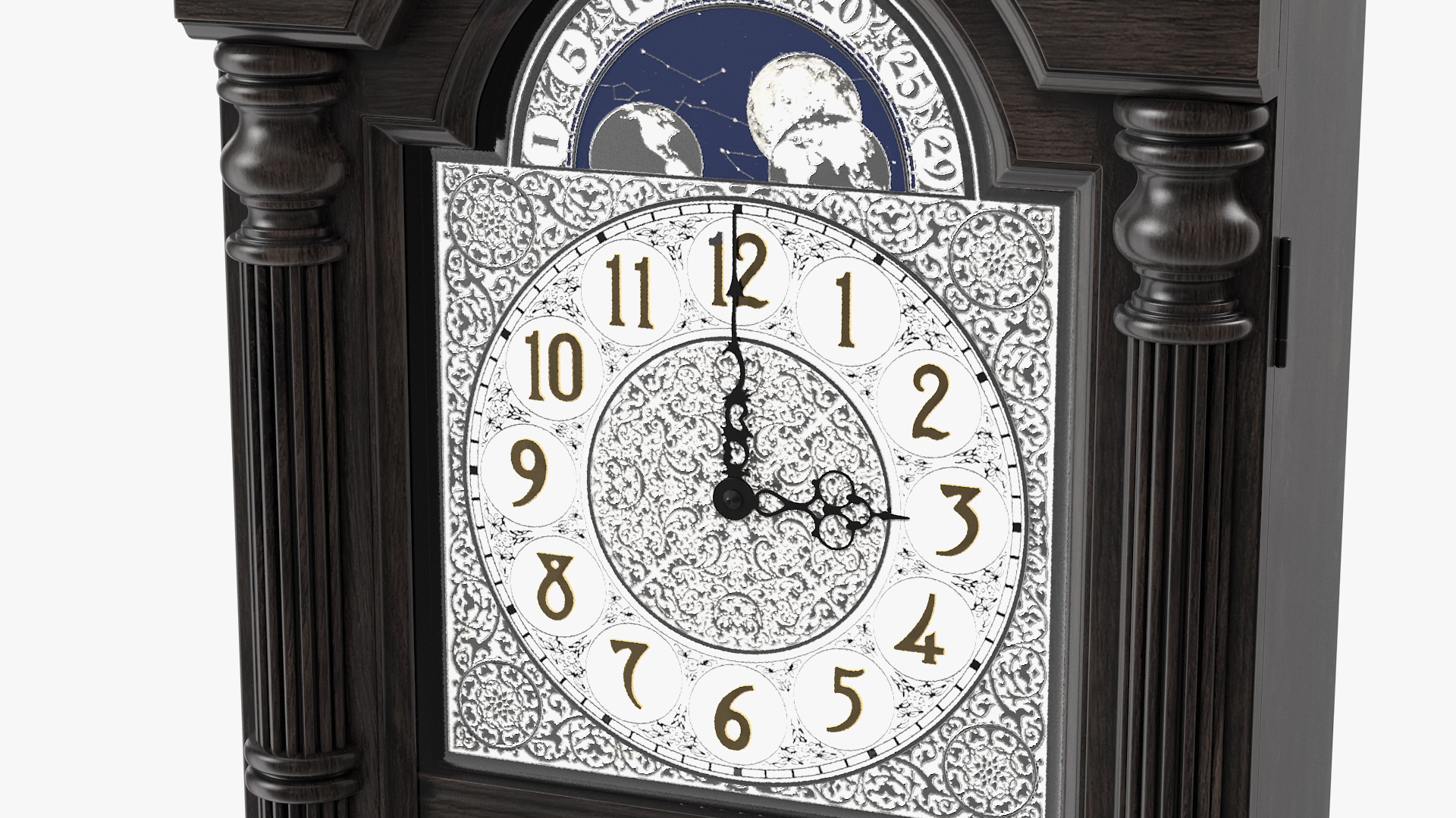 Vintage Pendulum Wall Clock 3D