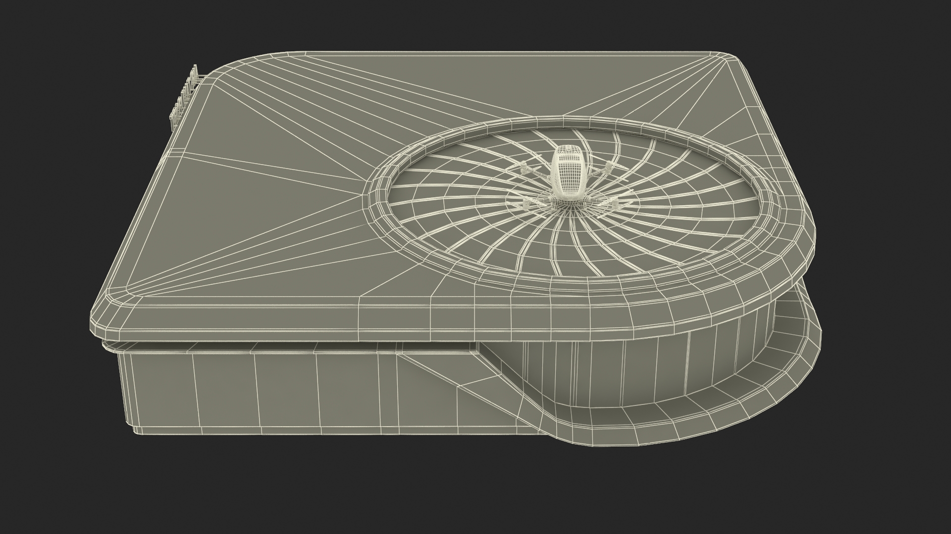 3D model Autonomous Drone and Air Taxi Port with Drone