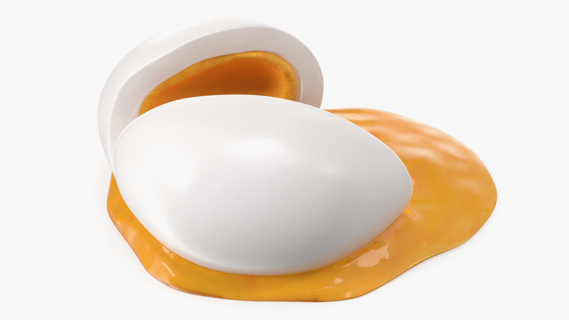 3D Jammy Egg with Spilling Yolk model