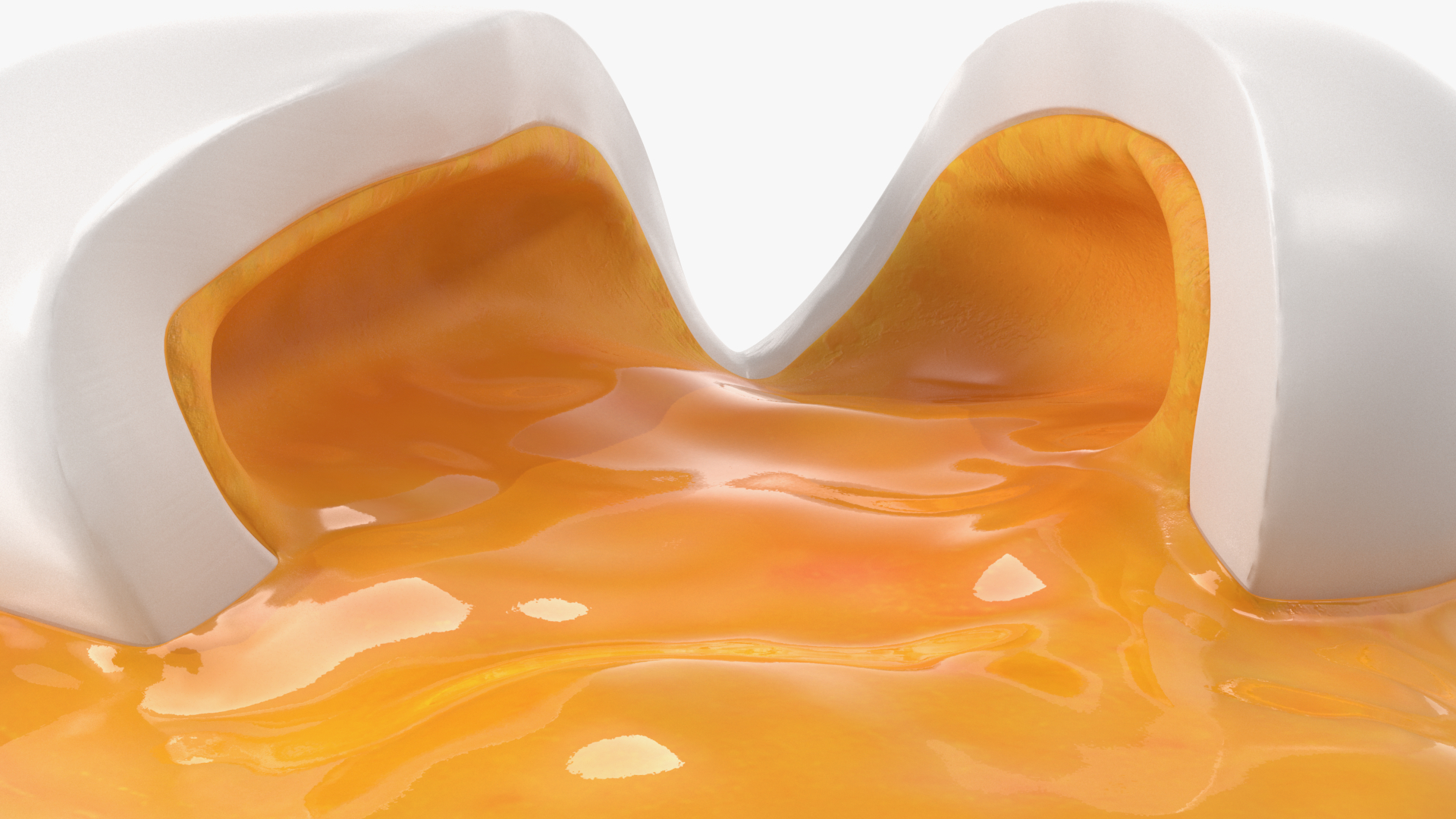 3D Jammy Egg with Spilling Yolk model
