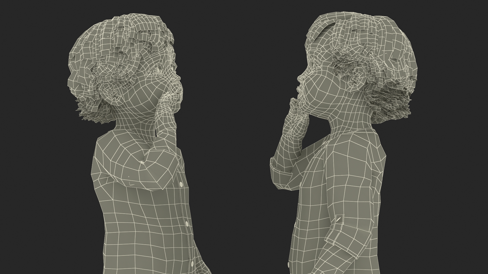 3D Baby in Summer Strolling Clothes Standing Pose