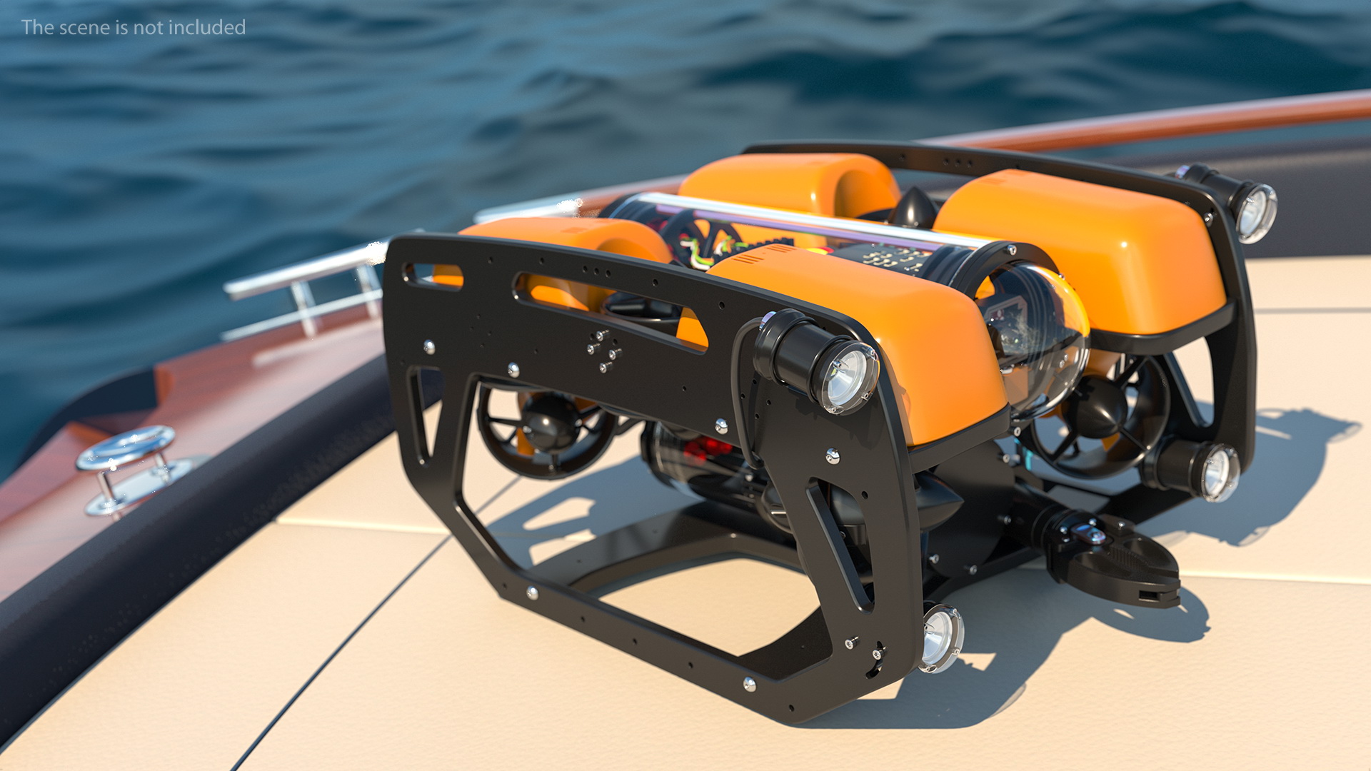3D Underwater Robot Generic Rigged